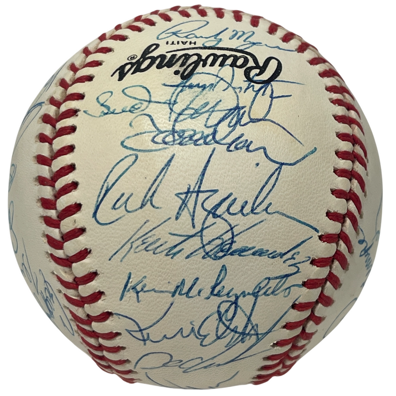 1989 New York Mets Team Signed Autograph ONL National League Baseball JSA LOA B
