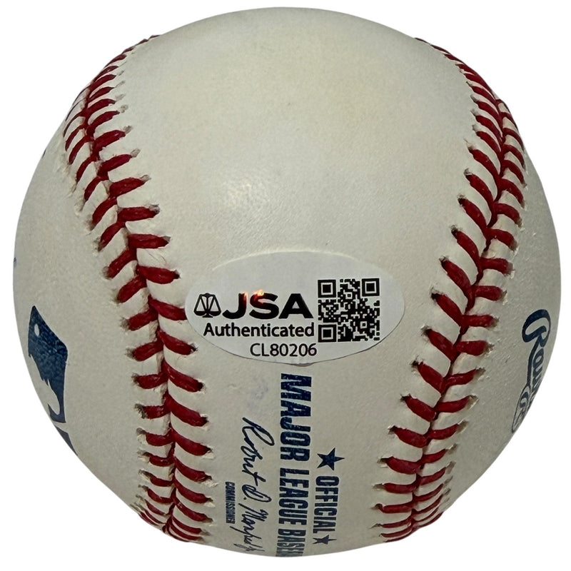 Bill Mueller Signed Autographed ROMLB Baseball w/ 3 Ins JSA COA Red Sox
