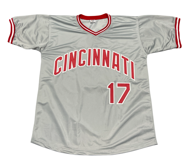 Chris Sabo Signed Autographed Reds Custom Jersey w/ 88 NL ROY Beckett BAS COA