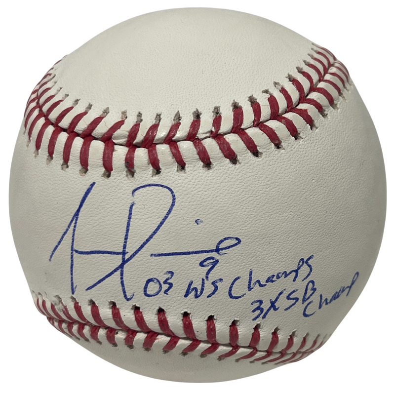 Juan Pierre Signed Autographed ROMLB Baseball Marlins w/ 2 Insc LSCM COA