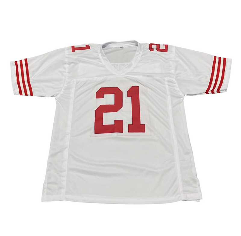 Frank Gore Signed San Francisco 49ers Custom White Jersey Beckett BAS COA