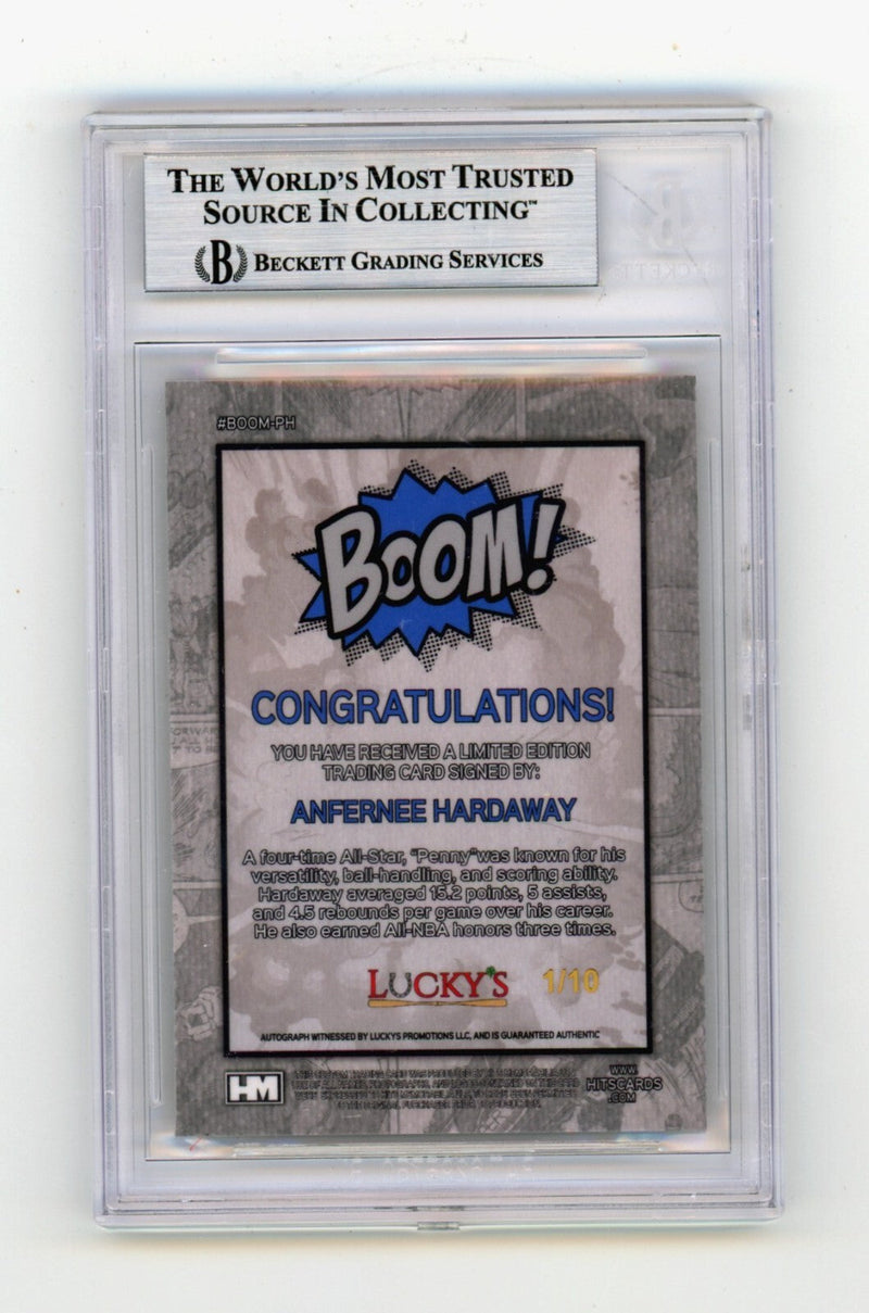 Anfernee Hardaway 2024 Hits Memorabilia BOOM Gold JSY # 1/10 Signed BGS BAS Auto