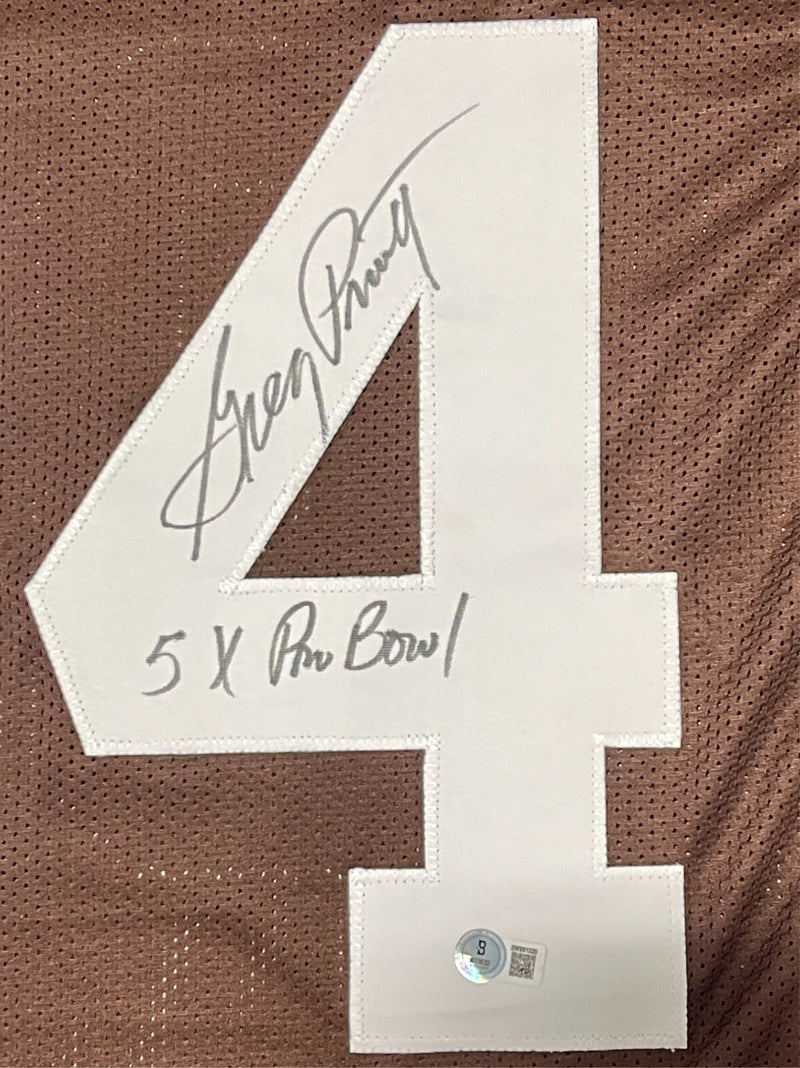 Greg Pruitt Signed Cleveland Browns Custom Jersey w 5 Pro Bowl Beckett W BAS COA