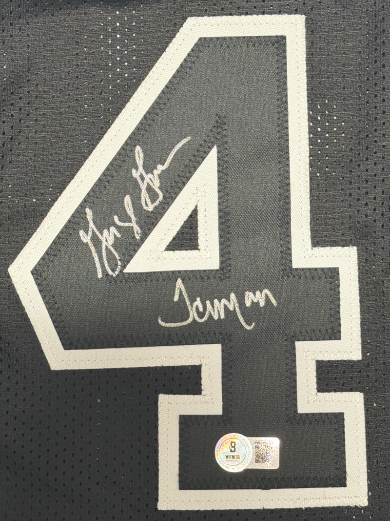 George Gervin Signed San Antonio Spurs Custom Jersey w/ Iceman Beckett W BAS COA