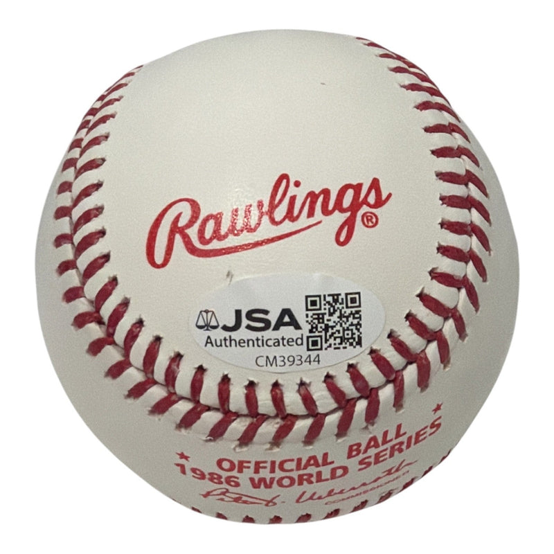 Ray Knight Signed 1986 World Series WS Logo Baseball w/ MVP + Quote Insc JSA COA