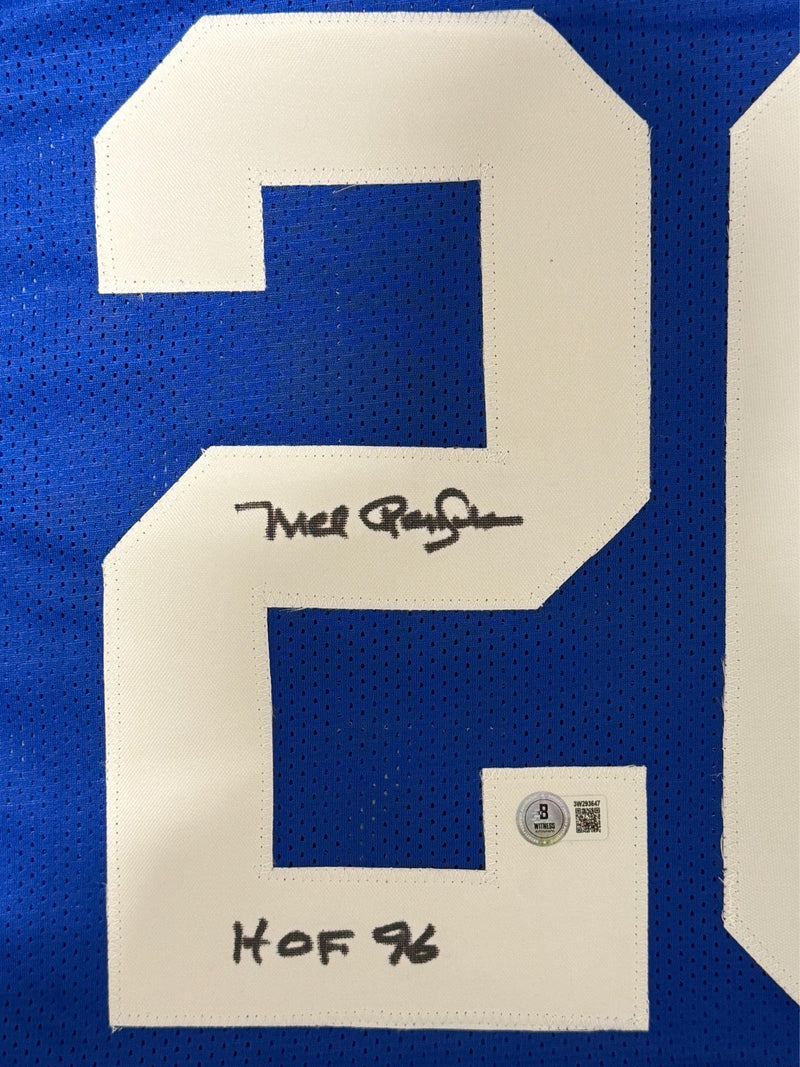 Mel Renfro Signed Dallas Cowboys Custom Jersey w/ HOF 96 Beckett Witness BAS COA
