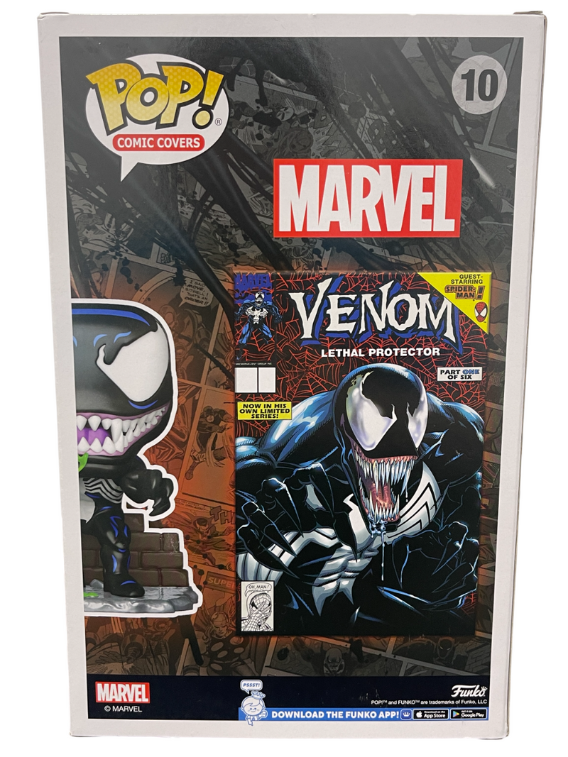 Tom Hardy Signed Venom Funko Pop Comic #10 w Sam De La Rosa Sketch BAS JSA COA A
