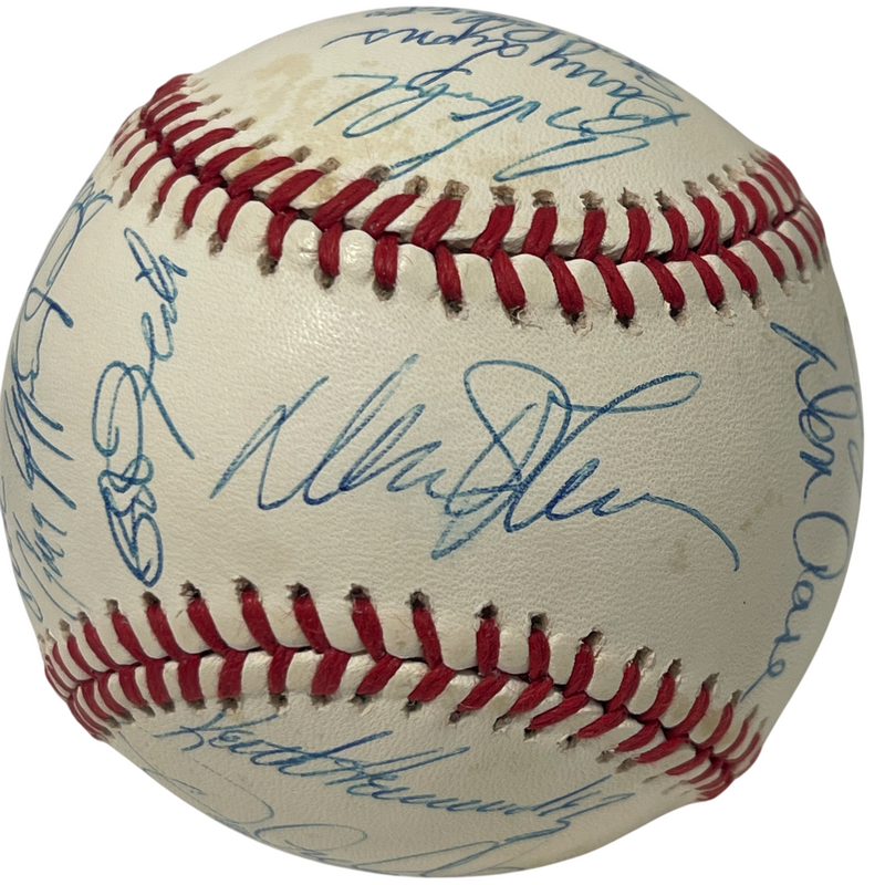 1989 New York Mets Team Signed Autograph ONL National League Baseball JSA LOA C