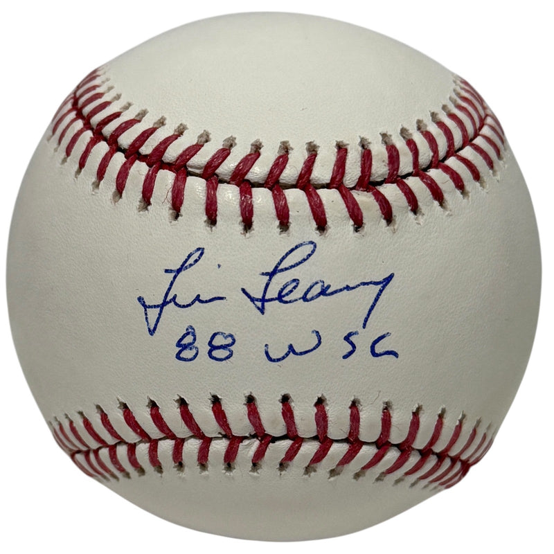 Tim Leary Signed Autographed ROMLB Baseball w/ 88 WSC JSA Witness COA Dodgers
