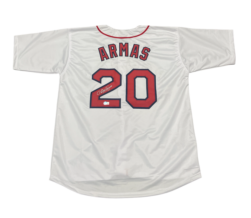 Tony Armas Signed Autographed Boston Red Sox Custom Jersey Beckett BAS COA