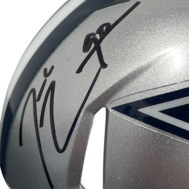 DeMarcus Lawrence Signed Autographed Dallas Cowboys Speed Mini Helmet JSA COA