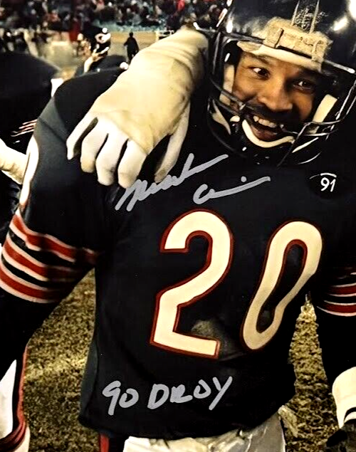 Dan Hampton & Mark Carrier Dual Signed Bears 11x14 Photo w/ Insc Beckett BAS COA