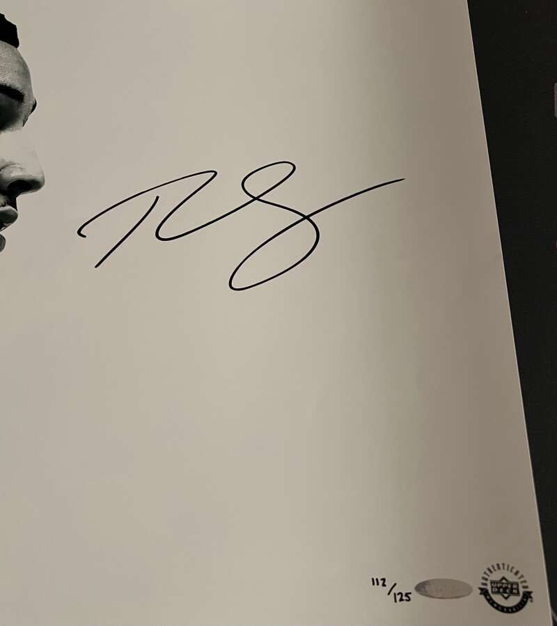 Ben Simmons Signed 36x15 Photo B&W "Deliver" 112/125 Upper Deck UDA COA