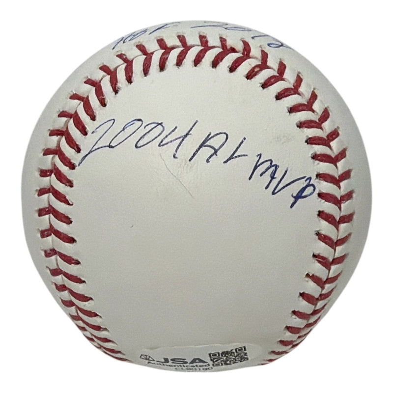 Vladimir Guerrero Sr Signed Autographed ROMLB Baseball w/ 3x Insc JSA COA Angles