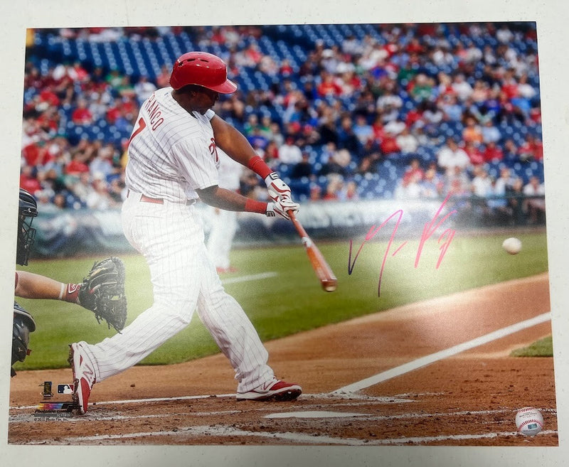 Maikel Franco Signed Auto Autographed 16x20 Photo LSCM COA HOLO PF Phillies