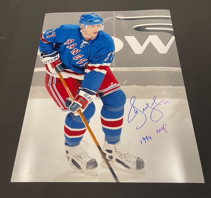 Alexei Kovalev Signed Autographed NY Rangers 16x20 Photo 1994 Cup JSA COA