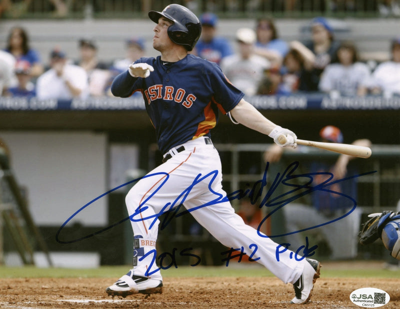 Alex Bregman FULL NAME Signed Houston Astros 8x10 Photo w/ 2015 #2 Pick JSA COA