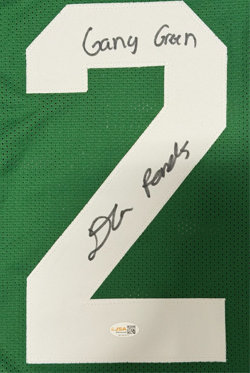 D'Angelo Ponds Signed New York Jets Custom w/ Gang Green Jersey JSA Witness COA