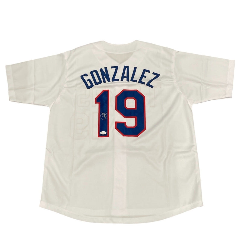 Juan Gonzalez Signed Auto Autographed Texas Rangers Jersey JSA COA