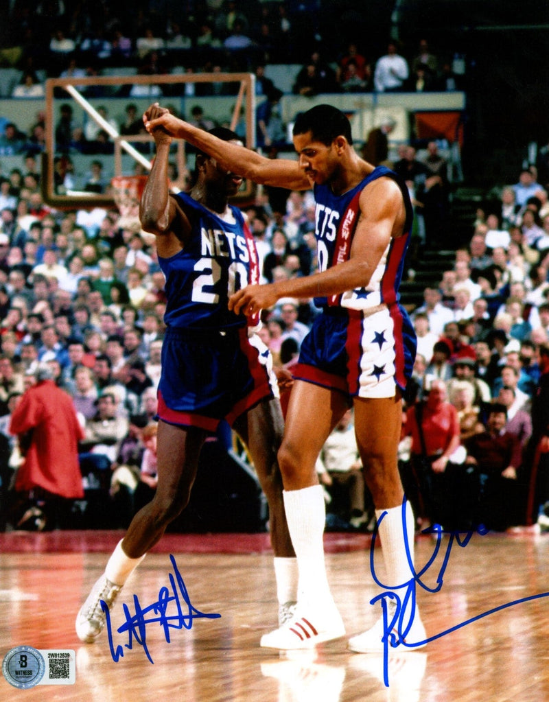 Micheal Ray Richardson & Otis Birdsong Dual Signed 8x10 Photo Beckett W BAS COA