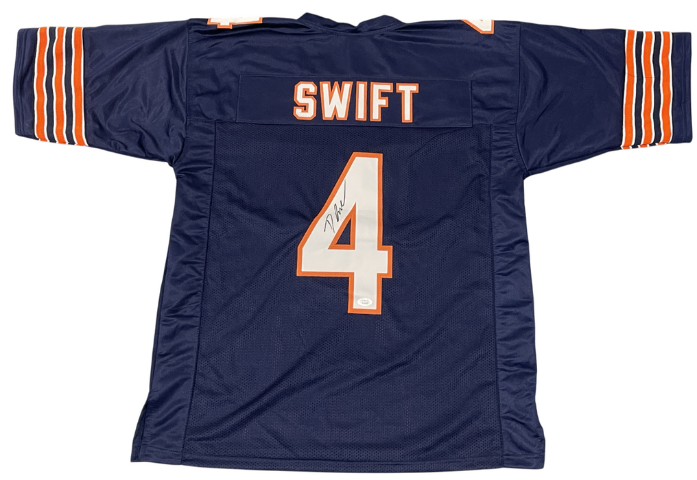D'Andre Swift Signed Autographed Chicago Bears Custom Jersey JSA WIT COA
