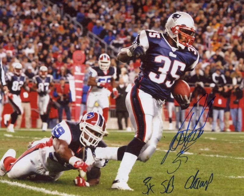 Patrick Pass Signed New England Patriots 8x10 Photo w/ 3x SB Champ LSCM COA #3