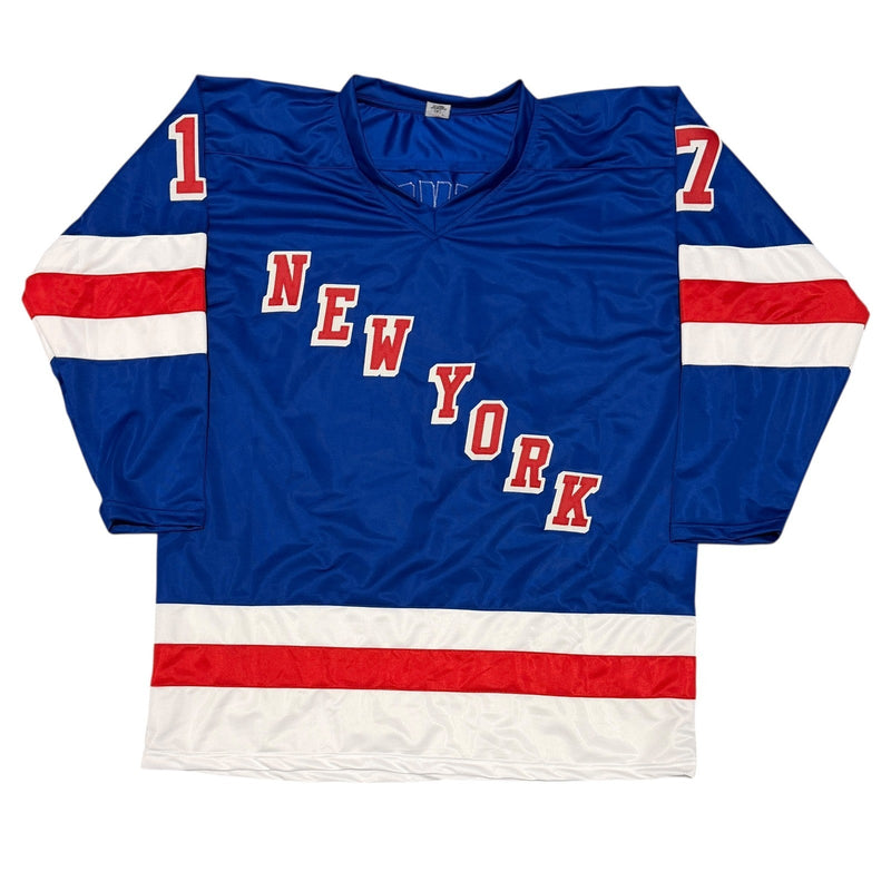 Kevin Stevens Signed New York Rangers Custom Jersey w/ 3 AS JSA Witness COA
