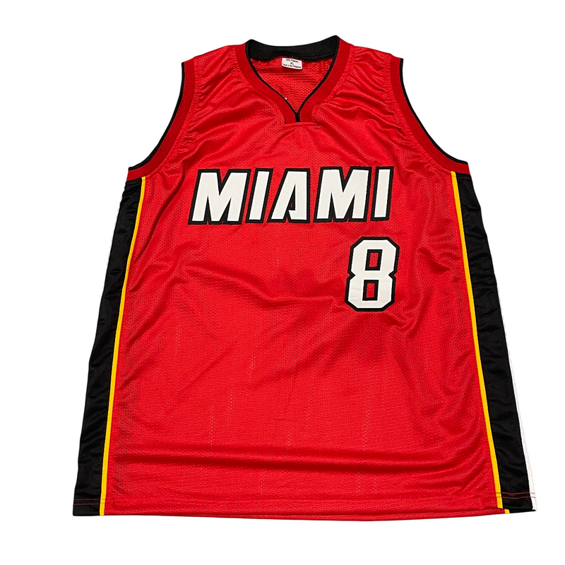 Antoine Walker Signed Miami Heat Custom Jersey w/ 06 Champs Beckett W BAS COA