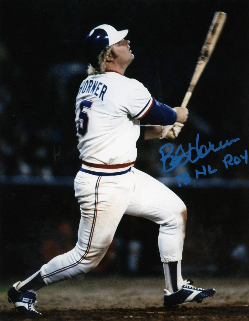 Bob Horner Signed Autographed Atlanta Braves 8x10 Photo w/ 78 NL ROY LSCM COA
