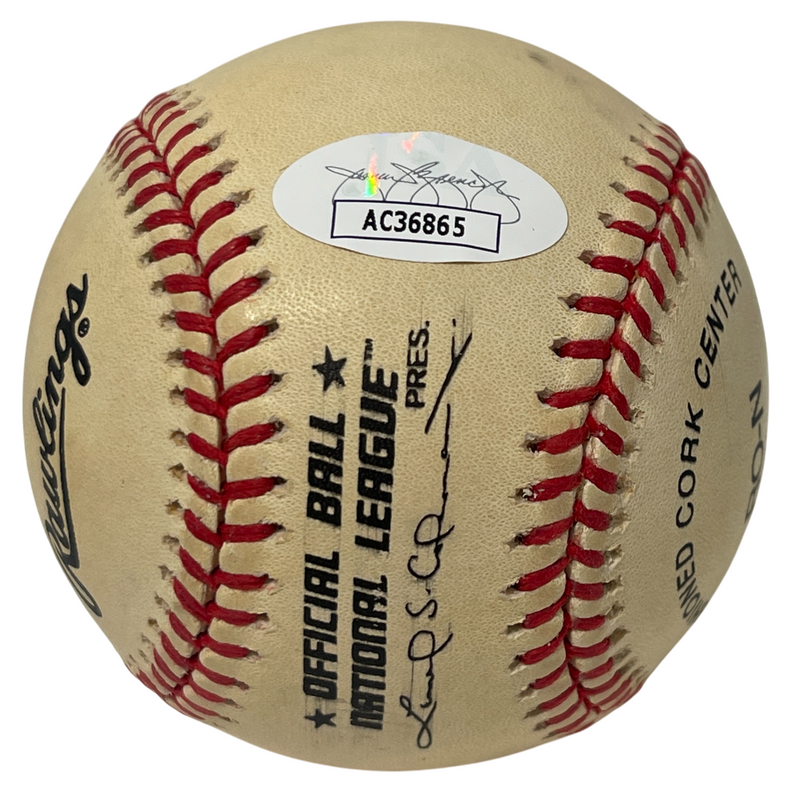 Mike Piazza Signed Rawlings National League Baseball New York Mets JSA COA E