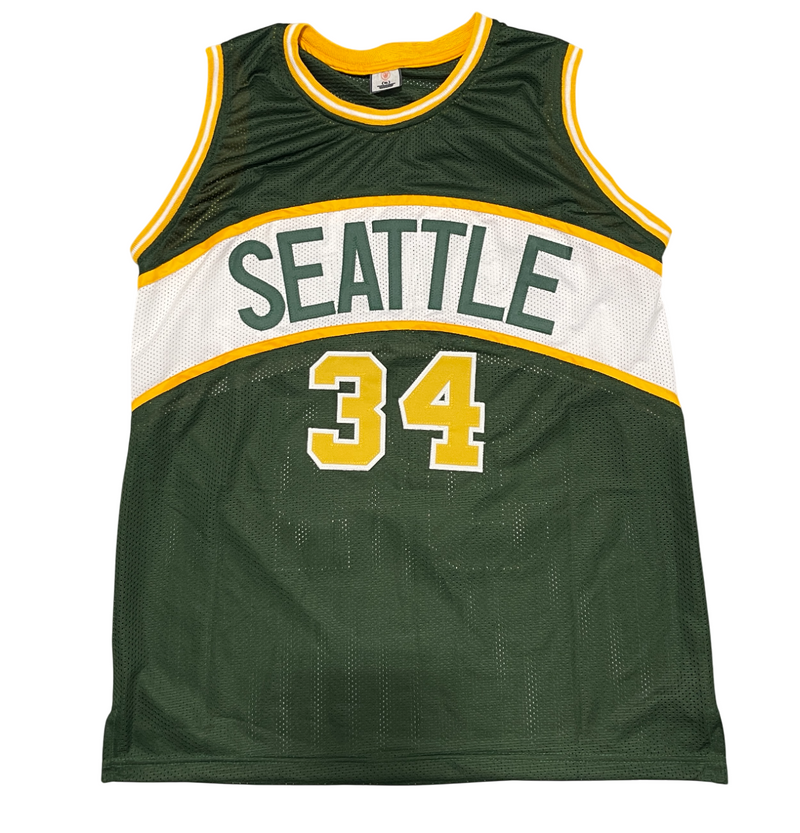 Xavier McDaniel Signed Seattle Sonics Custom Jersey w/ X-Man Beckett Wit BAS COA