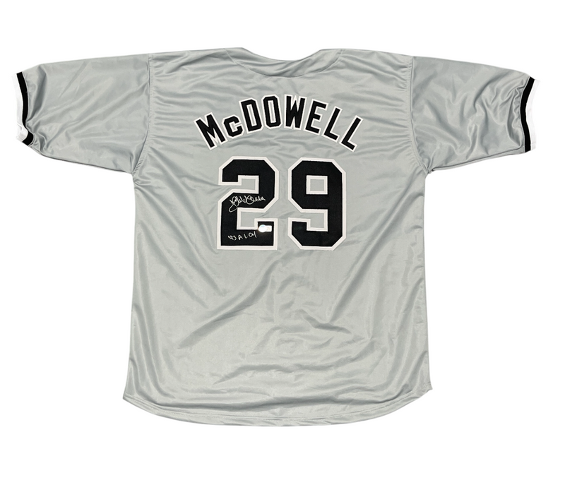 Jack McDowell Signed Chicago White Sox Custom Jersey 93 AL CY Beckett W BAS COA
