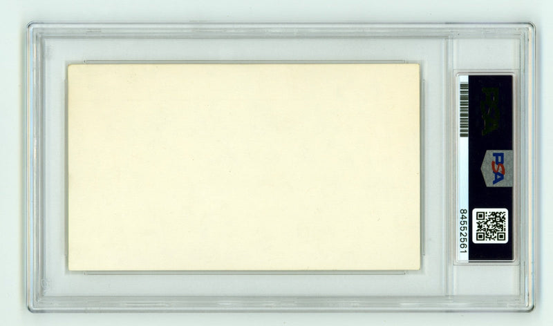 Eddie Mathews Signed Autographed 3x5 Index Card Cut PSA Authentic Auto Braves