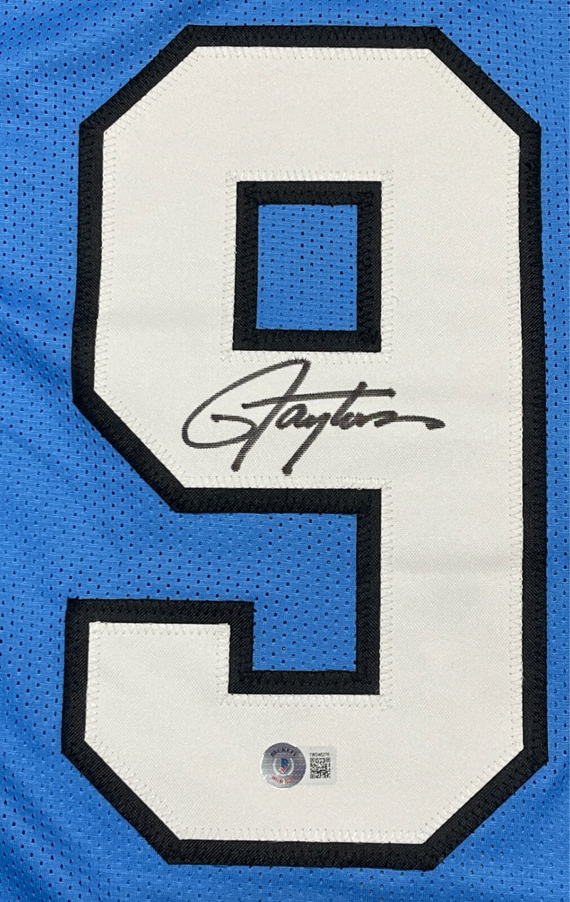 Lawrence Taylor Signed North Carolina Custom Jersey Beckett Witness BAS COA