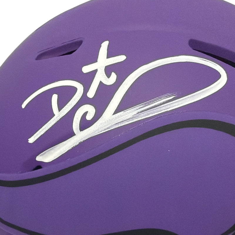 Daunte Culpepper Signed Minnesota Vikings Rave Mini Helmet JSA Witness COA