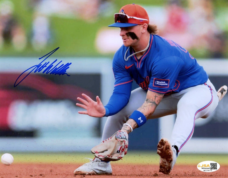 Jett Williams Signed Autographed New York Mets 8x10 Photo JSA Witness COA #2