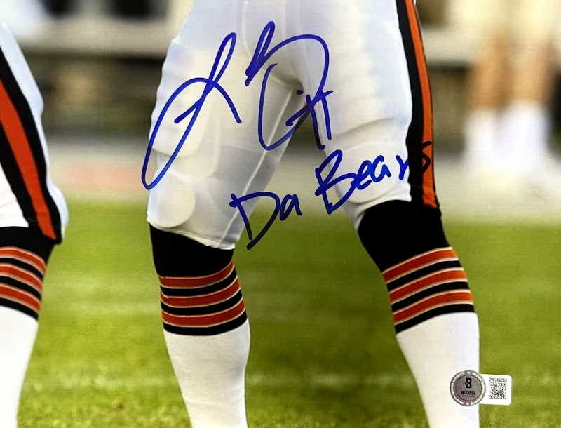 Brian Urlacher & Lance Briggs Dual Signed Auto 16x20 Photo w Ins Beckett BAS COA