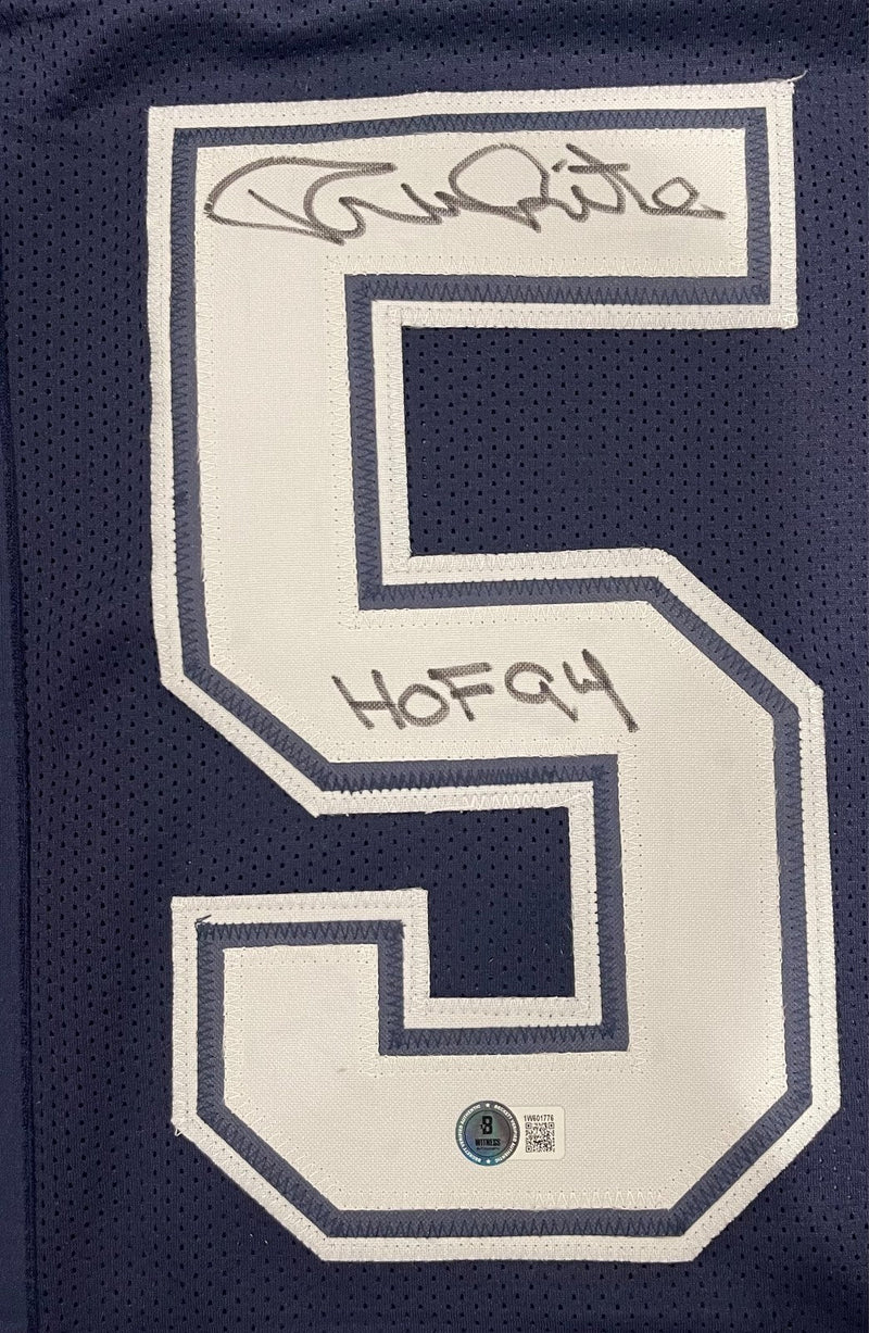 Randy White Signed Dallas Cowboys Custom Jersey w/ HOF 94 Beckett Wit BAS COA