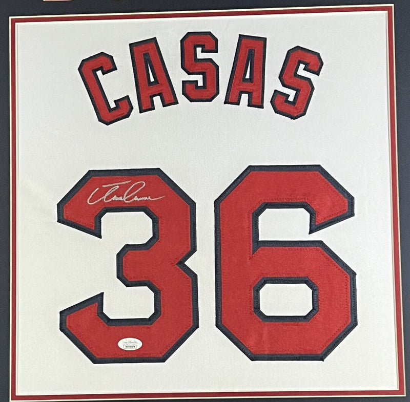 Triston Casas Signed Framed Custom Jersey Boston Red Sox JSA Witness COA