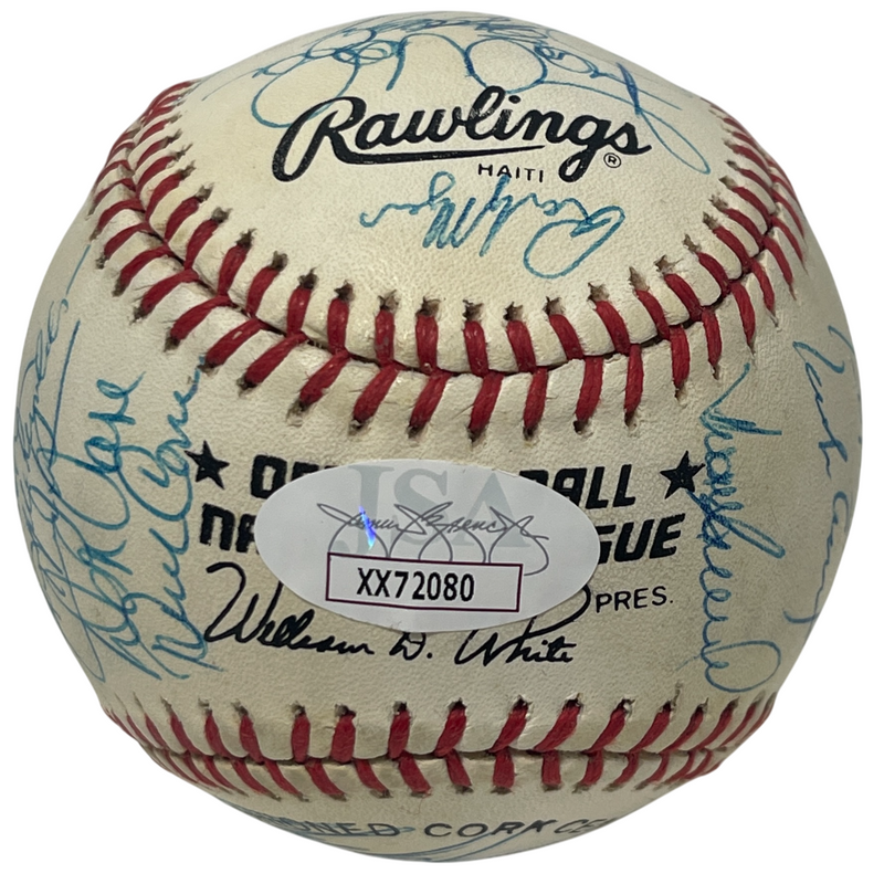 1989 New York Mets Team Signed Autograph ONL National League Baseball JSA LOA A