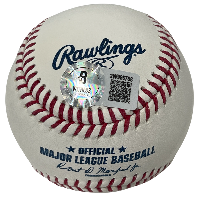 Al Bumbry Signed ROMLB Baseball w/ 73 AL ROY Beckett Witness BAS COA