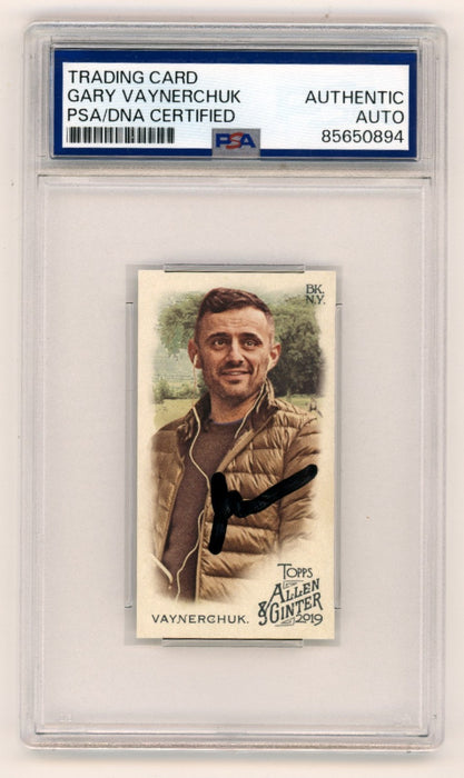 Gary Vaynerchuk 2019 Topps Allen & Ginter Mini #155 Signed PSA Authentic Auto