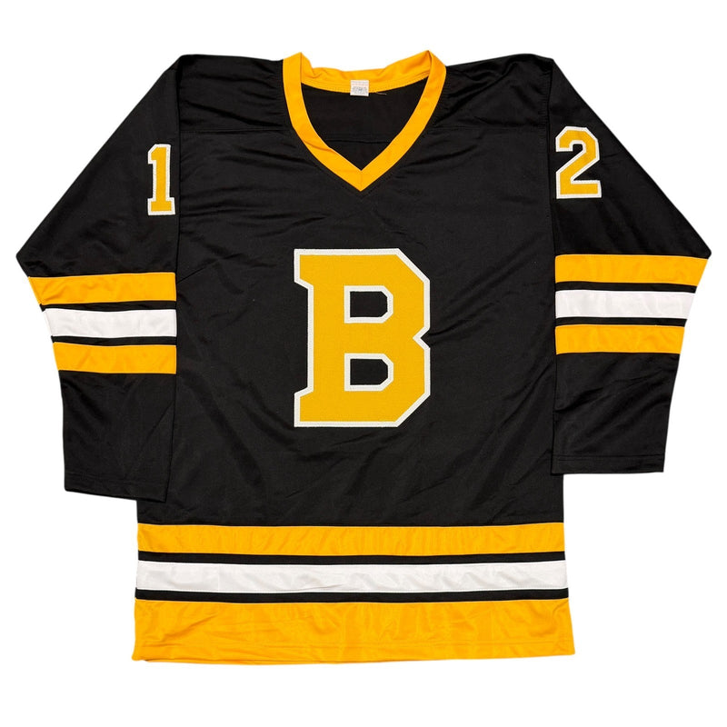 Adam Oates Signed Boston Bruins Custom Jersey w/ HOF 12 Beckett Witness BAS COA