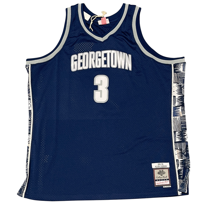 Allen Iverson Signed Georgetown Hoyas Mitchell & Ness M&N Jersey Beckett BAS COA