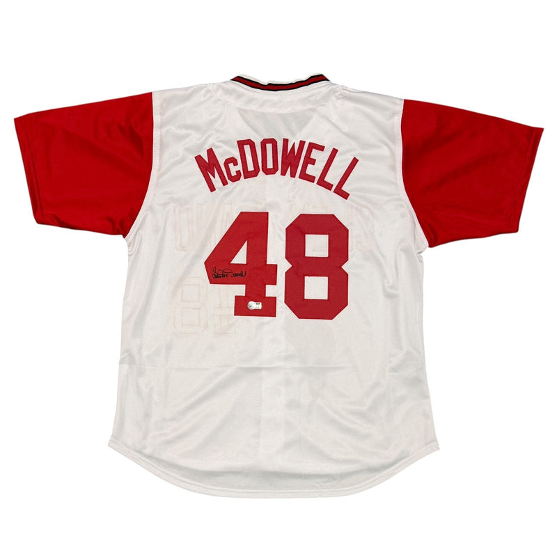 Sam McDowell Signed Cleveland Indians Custom Jersey Beckett Witness BAS COA