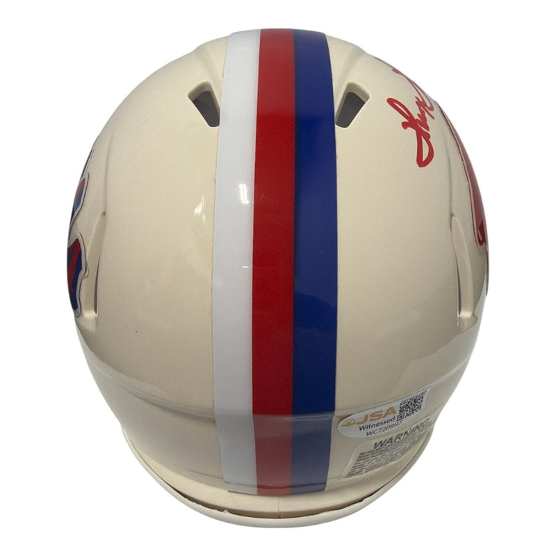 Thurman Thomas Signed Autographed Buffalo Bills Retro Mini Helmet JSA Wit. COA
