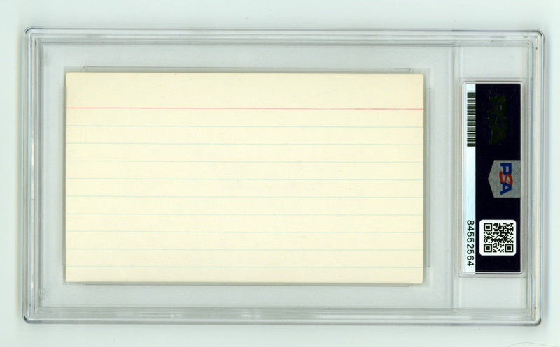 Bill Mazeroski Signed Autographed 3x5 Index Card Cut PSA Authentic Auto HOF B