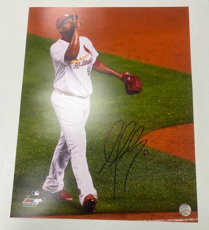 Alex Reyes Signed Autographed 16x20 Photo LSCM COA HOLO Cardinals PF D
