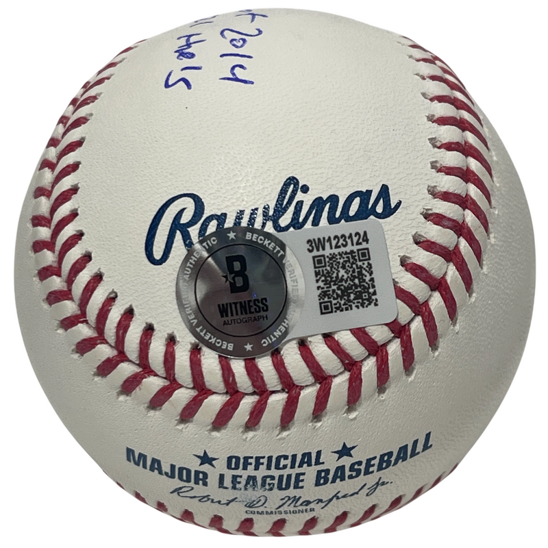 Frank Thomas Signed ROMLB Baseball w/ HOF 2014 + 521 HR Insc Beckett Wit BAS COA