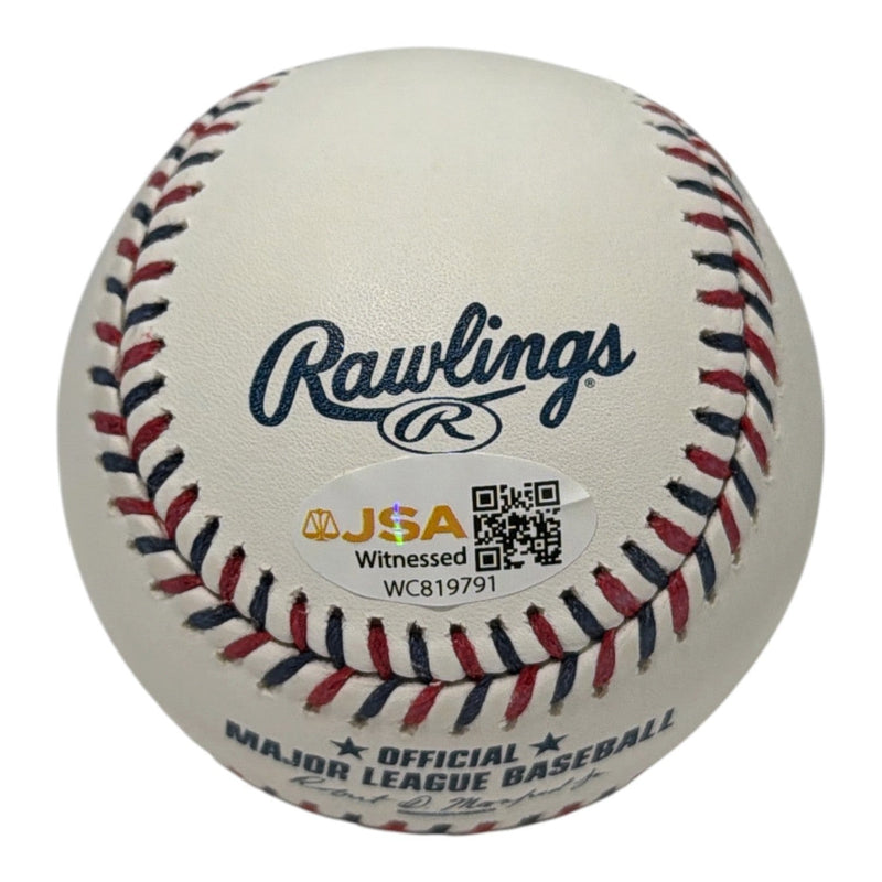 Vladimir Guerrero Signed Autographed LA Angels Logo Baseball JSA Witness COA